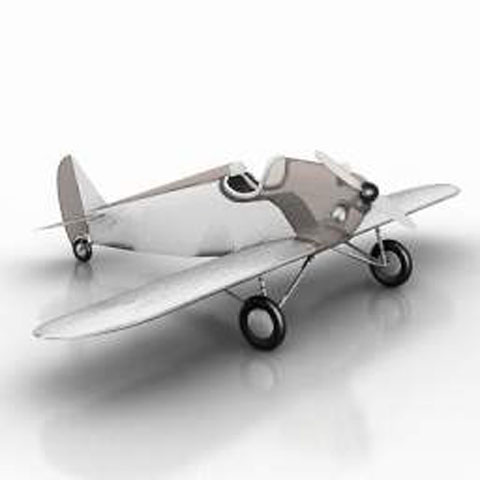 Free Airplane ford_fl N139 3D model for 3ds Max Library Download